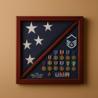 Flag And medal Display case, award and flag case The Military Gift Store
