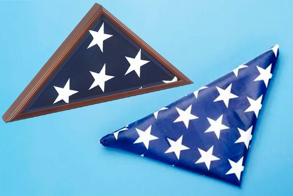 A Flag Display Case for A Large American Flag The Military Gift Store