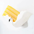 Flamingo Soap Dish Keep Soap Dry Clean Shower Soap Saver Tray Plastic Adhesive Drain Sponge Holder Bathroom Tool Soap Dish with Drains Soap Holder with Hooks Easy Dry SoapTray Easy Cleaning Soap Saver Extend Soap Life Powerful Adhesive No Drilling Stevvex