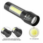 Flashlights Rechargeable USB Portable Super Bright Waterproof Zoomable Portable  LED Focus Flashlight Mini Torch Tactical Flash Light Torch Light  Camping Hiking Stevvex