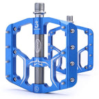Flat Bike Pedals Road 3 Sealed Bearings Bicycle Pedals Mountain Bike Pedals Wide Platform Accessories Mountain Bike Pedals Aluminum Bicycle Flat Platform Pedals Lightweight Non-Slip Sealed Bearing For Road Mountain Stevvex