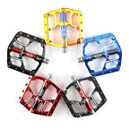 Flat Bike Pedals Road 3 Sealed Bearings Bicycle Pedals Mountain Bike Pedals Wide Platform Accessories Mountain Bike Pedals Aluminum Bicycle Flat Platform Pedals Lightweight Non-Slip Sealed Bearing For Road Mountain Stevvex