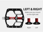 Flat Bike Pedals Road 3 Sealed Bearings Bicycle Pedals Mountain Bike Pedals Wide Platform Accessories Mountain Bike Pedals Aluminum Bicycle Flat Platform Pedals Lightweight Non-Slip Sealed Bearing For Road Mountain Stevvex