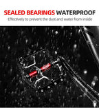 Flat Bike Pedals Road 3 Sealed Bearings Bicycle Pedals Mountain Bike Pedals Wide Platform Accessories Mountain Bike Pedals Aluminum Bicycle Flat Platform Pedals Lightweight Non-Slip Sealed Bearing For Road Mountain Stevvex