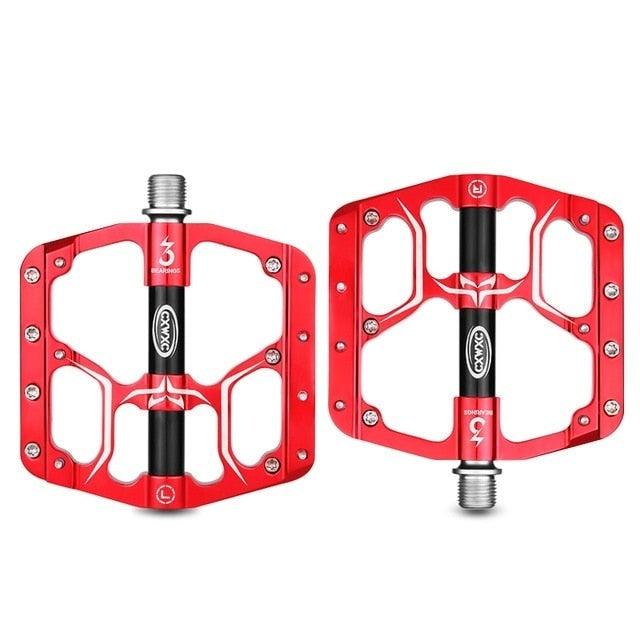 Flat Bike Pedals Road 3 Sealed Bearings Bicycle Pedals Mountain Bike Pedals Wide Platform Accessories Mountain Bike Pedals Pedals Bicycle Flat Pedals Aluminum Sealed Bearing Lightweight Platform For Road Mountain Stevvex