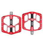 Flat Bike Pedals Road 3 Sealed Bearings Bicycle Pedals Mountain Bike Pedals Wide Platform Accessories Mountain Bike Pedals Pedals Bicycle Flat Pedals Aluminum Sealed Bearing Lightweight Platform For Road Mountain Stevvex