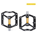 Flat Bike Pedals Road 3 Sealed Bearings Bicycle Pedals Mountain Bike Pedals Wide Platform Accessories Mountain Bike Pedals Pedals Bicycle Flat Pedals Aluminum Sealed Bearing Lightweight Platform For Road Mountain Stevvex