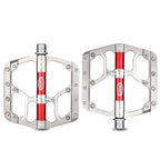 Flat Bike Pedals Road 3 Sealed Bearings Bicycle Pedals Mountain Bike Pedals Wide Platform Accessories Mountain Bike Pedals Pedals Bicycle Flat Pedals Aluminum Sealed Bearing Lightweight Platform For Road Mountain Stevvex