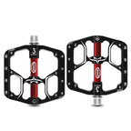 Flat Bike Pedals Road 3 Sealed Bearings Bicycle Pedals Mountain Bike Pedals Wide Platform Accessories Mountain Bike Pedals Pedals Bicycle Flat Pedals Aluminum Sealed Bearing Lightweight Platform For Road Mountain Stevvex