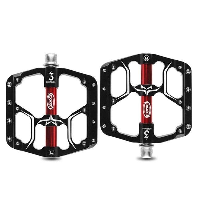 Flat Bike Pedals Road 3 Sealed Bearings Bicycle Pedals Mountain Bike Pedals Wide Platform Accessories Mountain Bike Pedals Pedals Bicycle Flat Pedals Aluminum Sealed Bearing Lightweight Platform For Road Mountain Stevvex