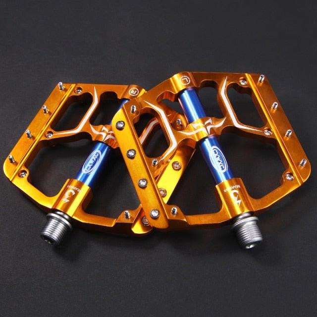 Flat Bike Pedals Road 3 Sealed Bearings Bicycle Pedals Mountain Bike Pedals Wide Platform Accessories Mountain Bike Pedals Pedals Bicycle Flat Pedals Aluminum Sealed Bearing Lightweight Platform For Road Mountain Stevvex