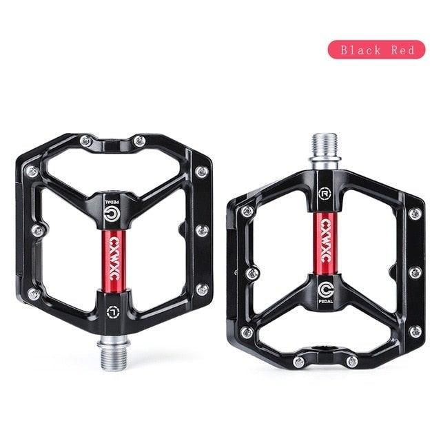 Flat Bike Pedals Road 3 Sealed Bearings Bicycle Pedals Mountain Bike Pedals Wide Platform Accessories Mountain Bike Pedals Pedals Bicycle Flat Pedals Aluminum Sealed Bearing Lightweight Platform For Road Mountain Stevvex