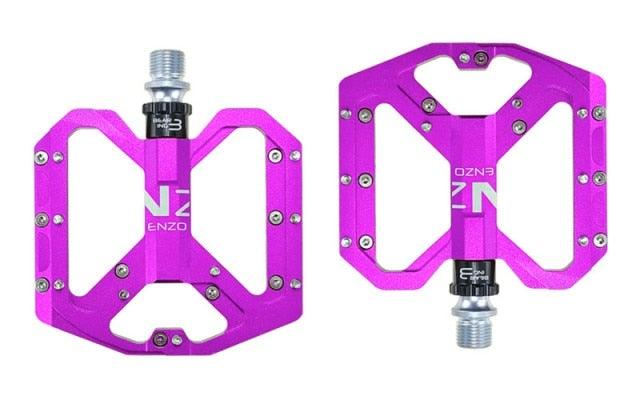 Flat Foot Ultralight Mountain Bike Pedals CNC Aluminum Alloy Sealed 3 Bearing Anti-slip Bicycle Pedals Bicycle Bike Pedals CNC Machined Platform Pedal 3 Sealed Bearings Bicycle Pedal For Adult And Youth With Non-Slip Stevvex