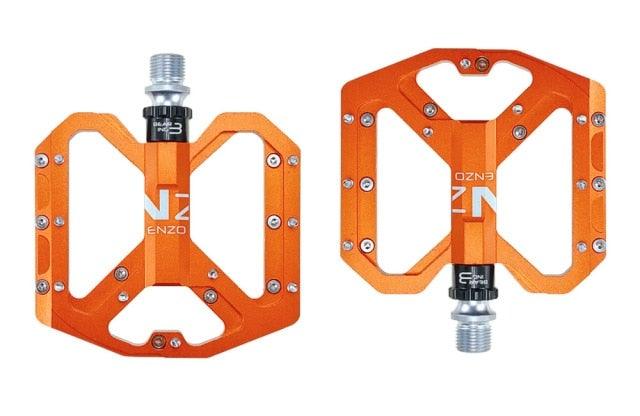 Flat Foot Ultralight Mountain Bike Pedals CNC Aluminum Alloy Sealed 3 Bearing Anti-slip Bicycle Pedals Bicycle Bike Pedals CNC Machined Platform Pedal 3 Sealed Bearings Bicycle Pedal For Adult And Youth With Non-Slip Stevvex