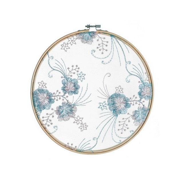 Flat Round Net Embroider Display Stand Net Yarn Wedding Ornaments Wall Hanging Decors Hot Decor for Living Room or Bedroom Unique Wall Art Stevvex