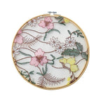 Flat Round Net Embroider Display Stand Net Yarn Wedding Ornaments Wall Hanging Decors Hot Decor for Living Room or Bedroom Unique Wall Art Stevvex