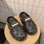 Flat Slippers For Women Summer Slipper Cute Sandals Casual Shoes Hollow Out Mesh Sandal Clogs Sandals Quick Drying Slippers Walking Lightweight Rain Beach Summer Pool Water Shoes Breathable Footwear Stevvex
