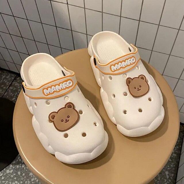 Flat Slippers For Women Summer Slipper Cute Sandals Casual Shoes Hollow Out Mesh Sandal Clogs Sandals Quick Drying Slippers Walking Lightweight Rain Beach Summer Pool Water Shoes Breathable Footwear Stevvex
