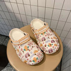 Flat Slippers For Women Summer Slipper Cute Sandals Casual Shoes Hollow Out Mesh Sandal Clogs Sandals Quick Drying Slippers Walking Lightweight Rain Beach Summer Pool Water Shoes Breathable Footwear Stevvex
