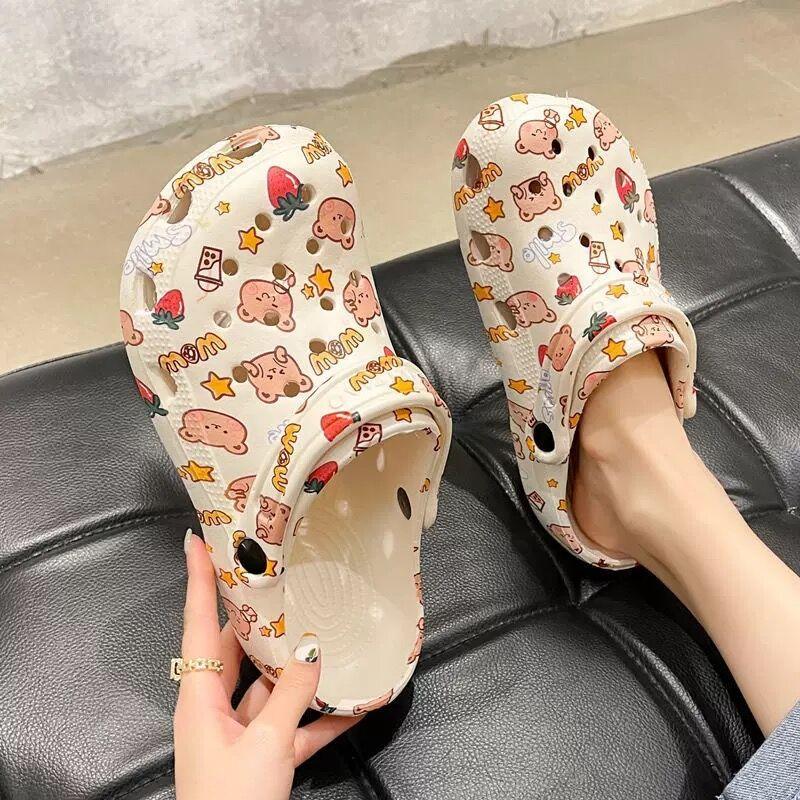 Flat Slippers For Women Summer Slipper Cute Sandals Casual Shoes Hollow Out Mesh Sandal Clogs Sandals Quick Drying Slippers Walking Lightweight Rain Beach Summer Pool Water Shoes Breathable Footwear Stevvex