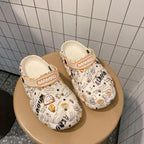 Flat Slippers For Women Summer Slipper Cute Sandals Casual Shoes Hollow Out Mesh Sandal Clogs Sandals Quick Drying Slippers Walking Lightweight Rain Beach Summer Pool Water Shoes Breathable Footwear Stevvex
