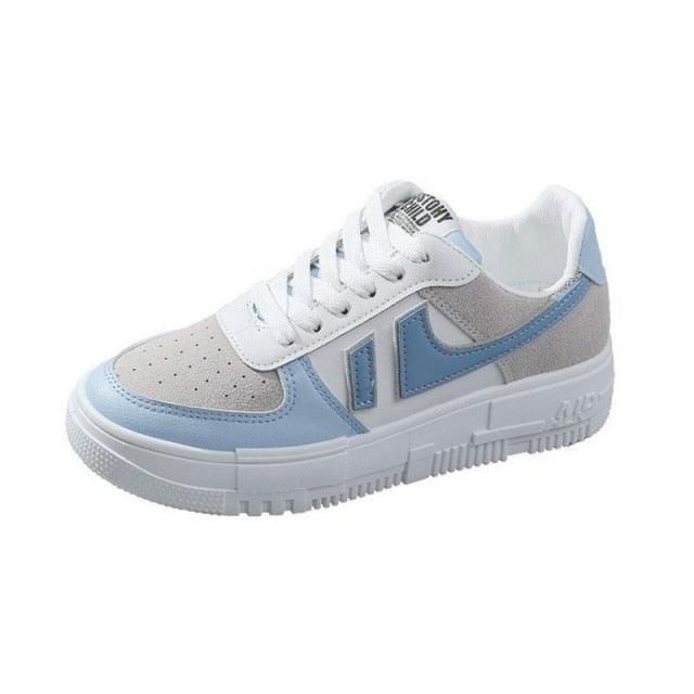 Flats Women's Sneakers  Casual Breathable Female Lace Up Woman Comfort Walking Shoes White Women Breathable Sneakers Casual Sports Flat Low Top Sneaker Lace-up Classic Design Stevvex