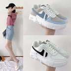 Flats Women's Sneakers  Casual Breathable Female Lace Up Woman Comfort Walking Shoes White Women Breathable Sneakers Casual Sports Flat Low Top Sneaker Lace-up Classic Design Stevvex