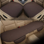 Flax Car Seat Cover Front Rear Linen Fabric Cushion Breathable Protector Mat Pad Universal Auto Interior Styling Truck  Car Seat Cushion Breathable Comfort Universal for Most Vehicles Automotive Interior Seat Protector Without Binding Pad Linen Mat Car In Stevvex