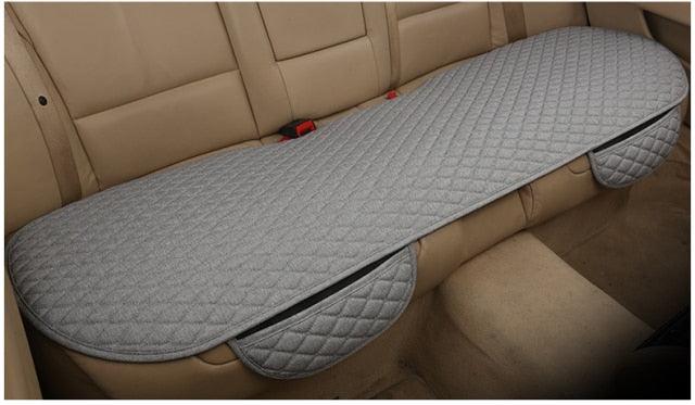 Flax Car Seat Cover Front Rear Linen Fabric Cushion Breathable Protector Mat Pad Universal Auto Interior Styling Truck  Car Seat Cushion Breathable Comfort Universal for Most Vehicles Automotive Interior Seat Protector Without Binding Pad Linen Mat Car In Stevvex