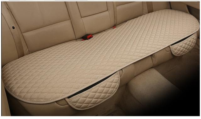 Flax Car Seat Cover Front Rear Linen Fabric Cushion Breathable Protector Mat Pad Universal Auto Interior Styling Truck  Car Seat Cushion Breathable Comfort Universal for Most Vehicles Automotive Interior Seat Protector Without Binding Pad Linen Mat Car In Stevvex