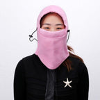 Fleece Plush Balaclava Winter Women Waterproof Mask Snood Scarf Beanie Hat Outdoor Hiking Head Hood Neck Warmer Bonnets Fashion Balaclava Shawl Women Winter Hat Soft Knitted Hooded Neck Collar Cap Beanie Hat Warm Scarf Unisex Bonnet Hooded Scarf Hat Stevvex