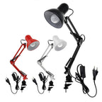 Flexible Led Desk Lamp Home Office Modern Table Lamp Metal Architect Adjustable Folding Reading Light Decorative Table Lamp Cute Study Lamps for Bedroom Décor Stevvex