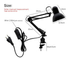 Flexible Led Desk Lamp Home Office Modern Table Lamp Metal Architect Adjustable Folding Reading Light Decorative Table Lamp Cute Study Lamps for Bedroom Décor Stevvex