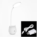 Flexible Led Table Lamps with Usb Touch Dimmable LED Stand Desk Light Reading Lamp Modern Flexible Study Lamp with Pen Holder Decorative Table Lamp Cute Study Lamps for Bedroom Décor