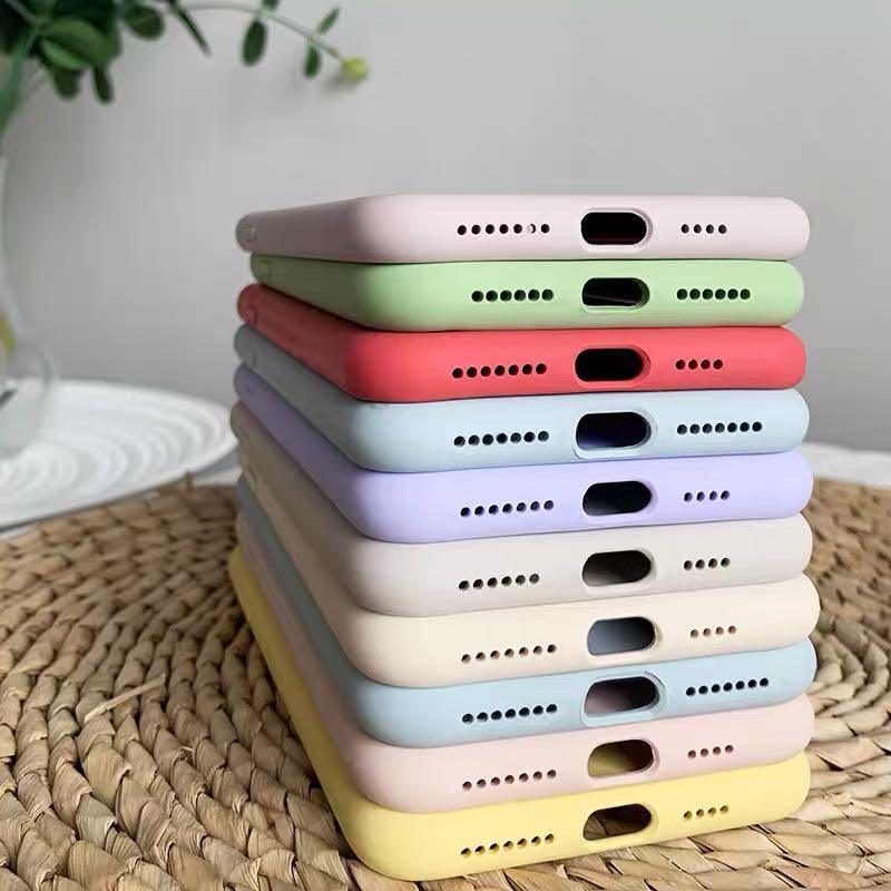 Flexible Silicone Bumper Cover Slim Fit Shockproof Protective Phone Case for iPhone Case For Iphone 11 12 13 14 Pro Max Iphone 13 12 Mini 14 Plus Full Cover Silicone Phone Cover Stevvex