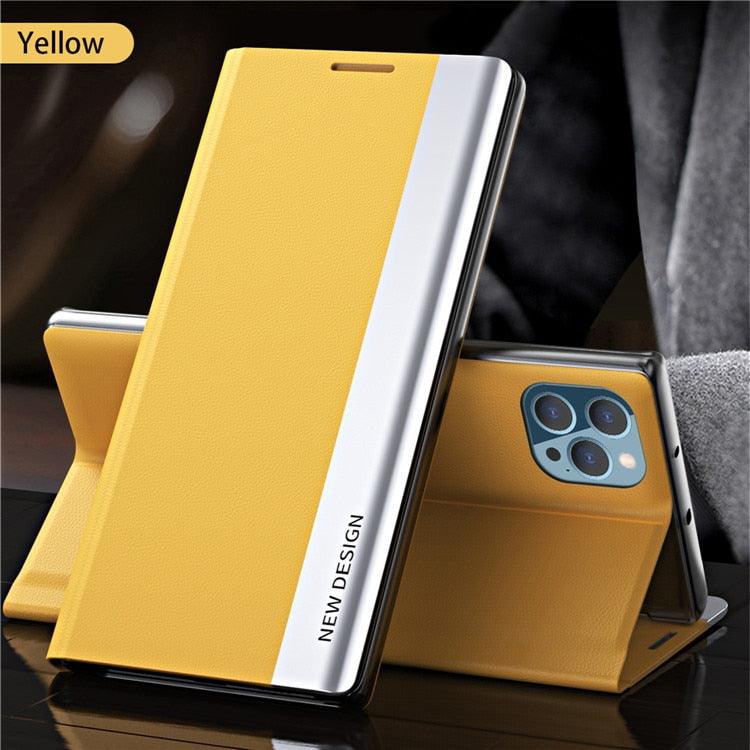 Flip Case For iPhone 14 Pro Max 12 13 Mini Luxury Wallet Stand Elegant Cover Phone Magnetic Leather Protective Cover Luxury Red Shockproof Cover with Stand Flip Case Stevvex