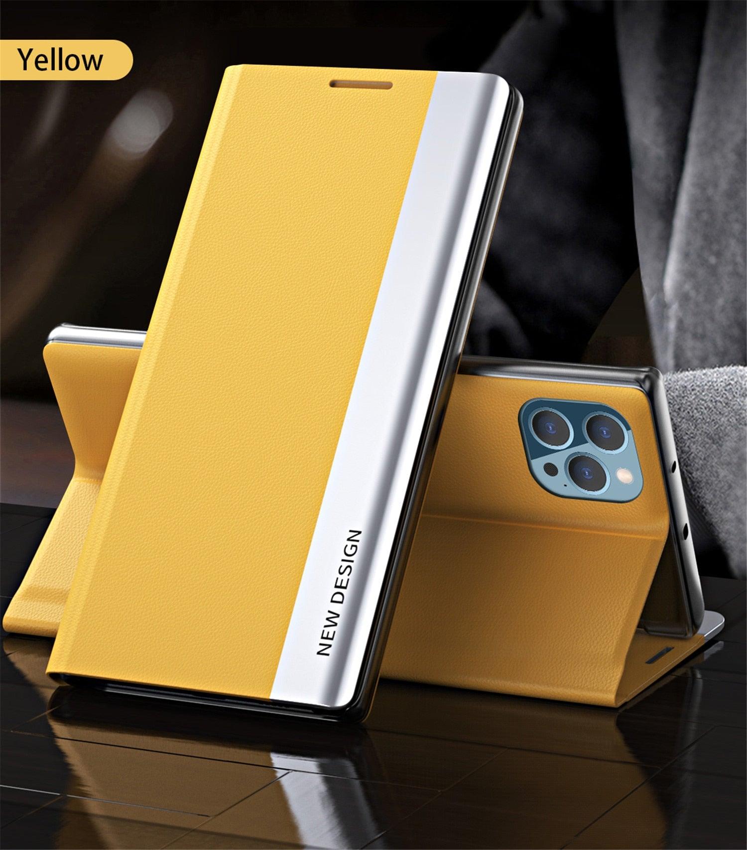 Flip Case For iPhone 14 Pro Max 12 13 Mini Luxury Wallet Stand Elegant Cover Phone Magnetic Leather Protective Cover Luxury Red Shockproof Cover with Stand Flip Case Stevvex