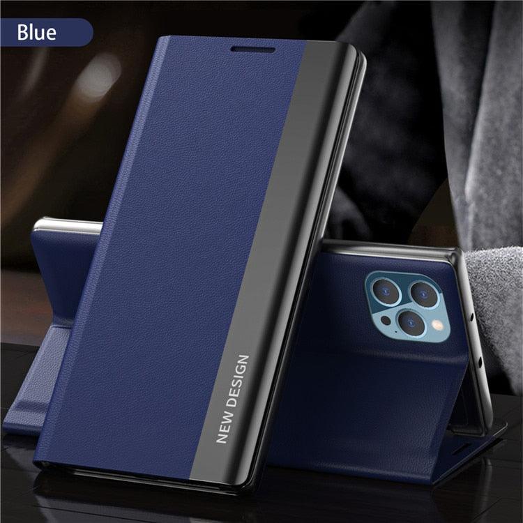 Flip Case For iPhone 14 Pro Max 12 13 Mini Luxury Wallet Stand Elegant Cover Phone Magnetic Leather Protective Cover Luxury Red Shockproof Cover with Stand Flip Case Stevvex