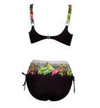 Floral High-Waist Bikini Sets Push Up Swimsuit Summer Two Pieces Swimwear Women Plus Size Two 2 Piece Bikini Sets Push Up Swimsuit Separates Tops Bottoms Swimwear Bathing Suit Women Plus Size Bathing Suits Stevvex