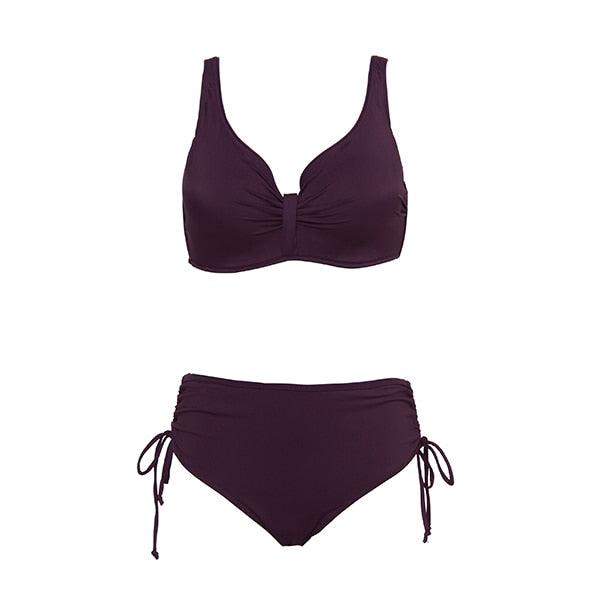 Floral High-Waist Bikini Sets Push Up Swimsuit Summer Two Pieces Swimwear Women Plus Size Two 2 Piece Bikini Sets Push Up Swimsuit Separates Tops Bottoms Swimwear Bathing Suit Women Plus Size Bathing Suits Stevvex