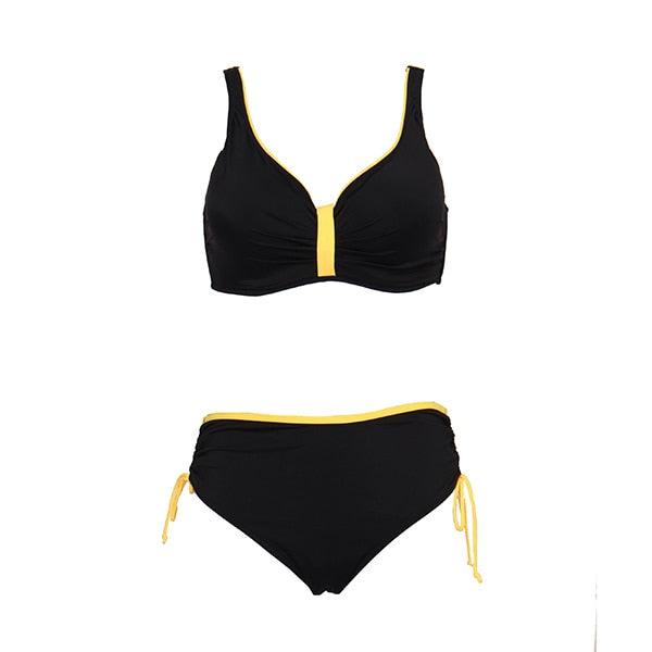 Floral High-Waist Bikini Sets Push Up Swimsuit Summer Two Pieces Swimwear Women Plus Size Two 2 Piece Bikini Sets Push Up Swimsuit Separates Tops Bottoms Swimwear Bathing Suit Women Plus Size Bathing Suits Stevvex