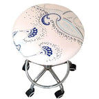 Floral Printed Round Chair Cover Bar Stool Elastic Seat Cover Home Chair Slipcover Anti-dirty Case Removable Chair Protector Stretch Round Bar Stool Covers Washable Stool Cushion Slipcover Elastic Bar Chair Covers Stevvex