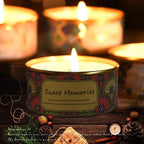 Floral Scented Smokeless Candle Tin Can Perfume Scented Candles for Home Relaxing Stress Relief Aromatherapy  Natural Soy Wax And Fragrance Handmade Scented Candle Natural Soy Wax Home Cristmas Decoration Stevvex