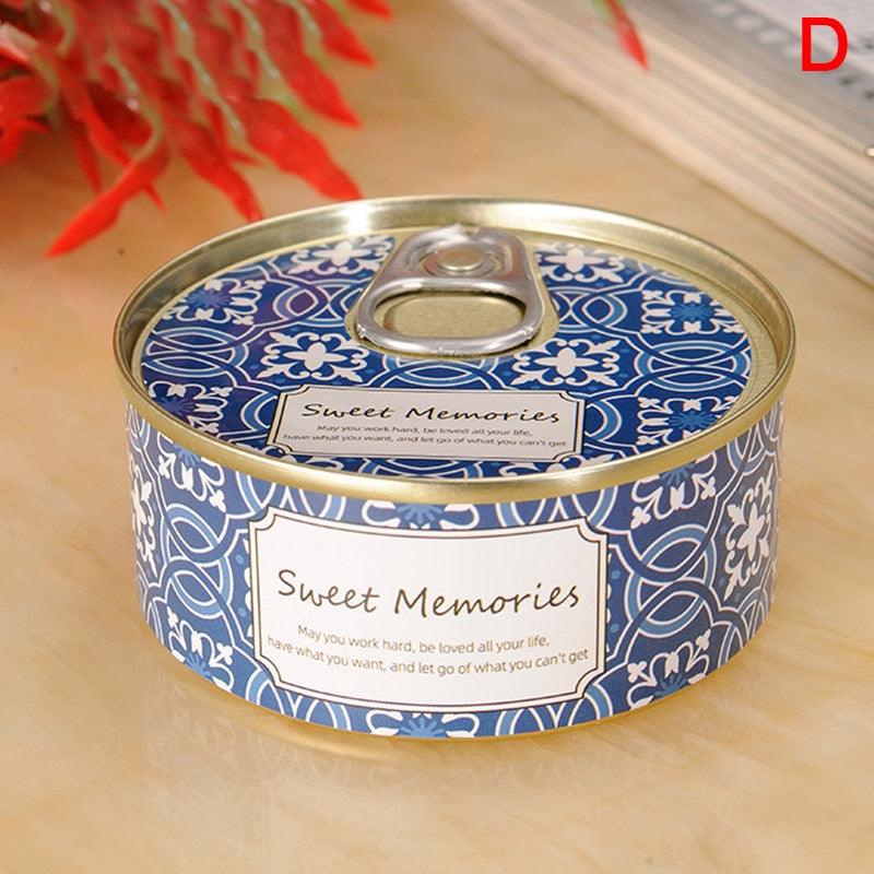 Floral Scented Smokeless Candle Tin Can Perfume Scented Candles for Home Relaxing Stress Relief Aromatherapy  Natural Soy Wax And Fragrance Handmade Scented Candle Natural Soy Wax Home Cristmas Decoration Stevvex