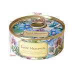 Floral Scented Smokeless Candle Tin Can Perfume Scented Candles for Home Relaxing Stress Relief Aromatherapy  Natural Soy Wax And Fragrance Handmade Scented Candle Natural Soy Wax Home Cristmas Decoration Stevvex