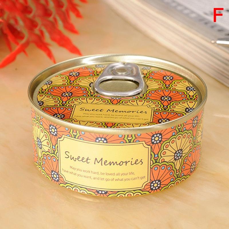 Floral Scented Smokeless Candle Tin Can Perfume Scented Candles for Home Relaxing Stress Relief Aromatherapy  Natural Soy Wax And Fragrance Handmade Scented Candle Natural Soy Wax Home Cristmas Decoration Stevvex