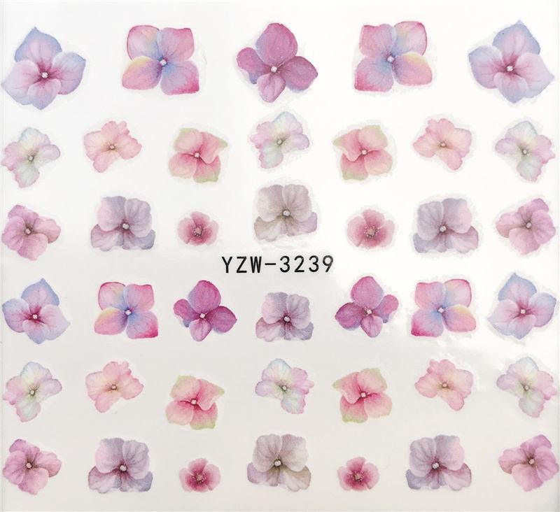 Flower Animal Designs Water Transfer Sticker Nail Art Decals Fashion Wraps Tips Manicure Tools Nail Watermark Decals iridescent Decoration Nail Self-Adhesive Decals Nail Stickers Water Transfer Fresh Nail Decals for Nail Art Stevvex