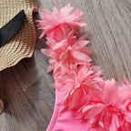 Flower Girl Swimsuit Ruffle Women Swimwear Kids Children Toddler Bikini Bathing Suit Beachwear Sets Kids Two Piece Children's Swimwear Toddler Girl Bikini Little Girls Cute Princess Pink Bathing Suit Summer Beachwear Stevvex