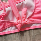 Flower Girl Swimsuit Ruffle Women Swimwear Kids Children Toddler Bikini Bathing Suit Beachwear Sets Kids Two Piece Children's Swimwear Toddler Girl Bikini Little Girls Cute Princess Pink Bathing Suit Summer Beachwear Stevvex