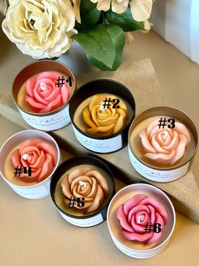 Flower in a Jar Candle – Handcrafted Soy Wax Scented Candle Gift Lootquake LLC